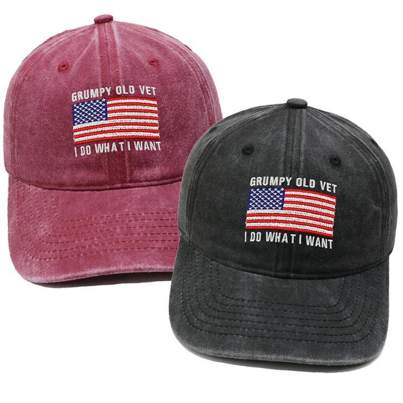 DON T LET THE OLD MAN IN Embroidered baseball cap retro dad hat European and American men's and women's casual