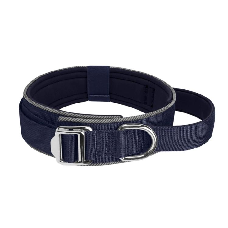 

Reflective Pet Collar For Dog Collar Reflective with Handle Wide Dog Collar M темно-синього кольору