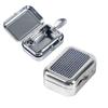 Stainless Steel Portable Ashtray With Sealed Lid Pocket Size For Outdoor Camping Driving Travel Use
