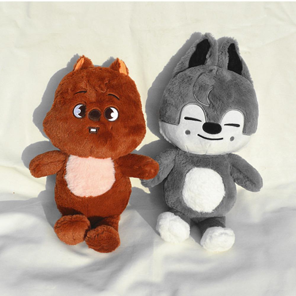 Kpop Doll Kpop Plush Toy Kpop Stuffed Animal Plushie Merch Product Wolf Bear Foxes Duck Stuffed Doll Soft Toy Peluches Gift