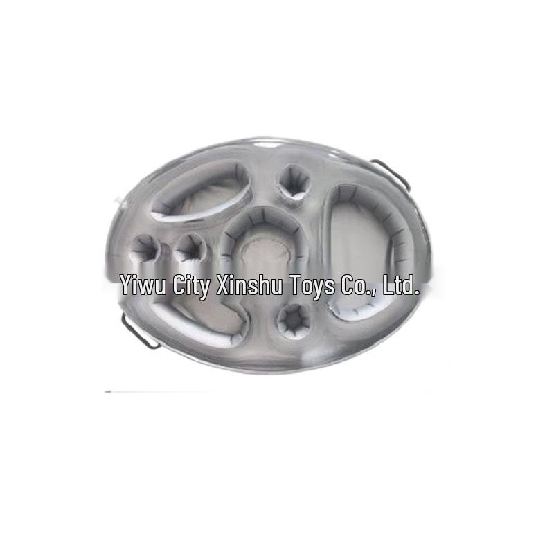 PVC Inflatable Pool Tray: Multi-hole Floating Drink & Snack Holder