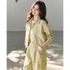 TERRE BLEUE Women's Loose Fit Workwear Two-Piece Set