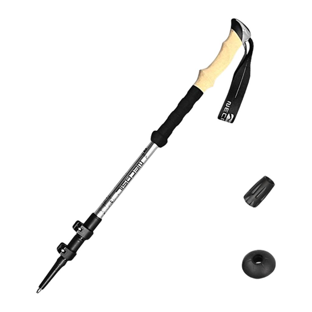 1pc Adjustable Walking Trekking Poles Aluminum Alloys Trekking Poles Telescopic Climbing Stick for Hiking and Hunting