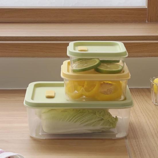 Portable Fruit Lunch Box Food Grade PP Snack Container with Sealed Lid Leak Proof Bento Storage for Kids School Office Travel Picnic