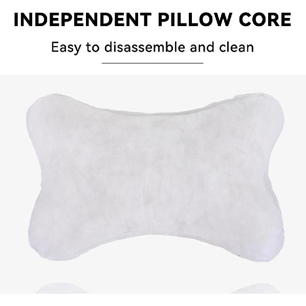 Car Headrest Pillow, Soft Comfortable Memory Foam Automotive Neck Pillow Cushion For Neck Pain Pressure Relief, Universal Fit (Black)