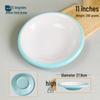 777 Two-Tone Melamine Round Dinner Plate - High Temp Resistant
