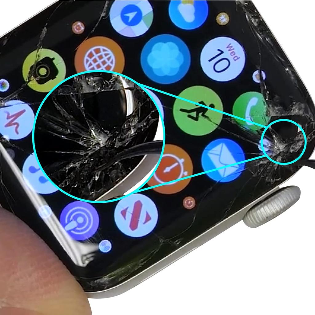 Compatible with Apple Watch Series 4 44mm Screen Replacement - Front LCD Glass Lens Replacement Repair Kit & Watch Glass Repair(No LCD Screen and