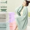 High-Density Oversized Coral Fleece Bath Towel Set for Men & Women