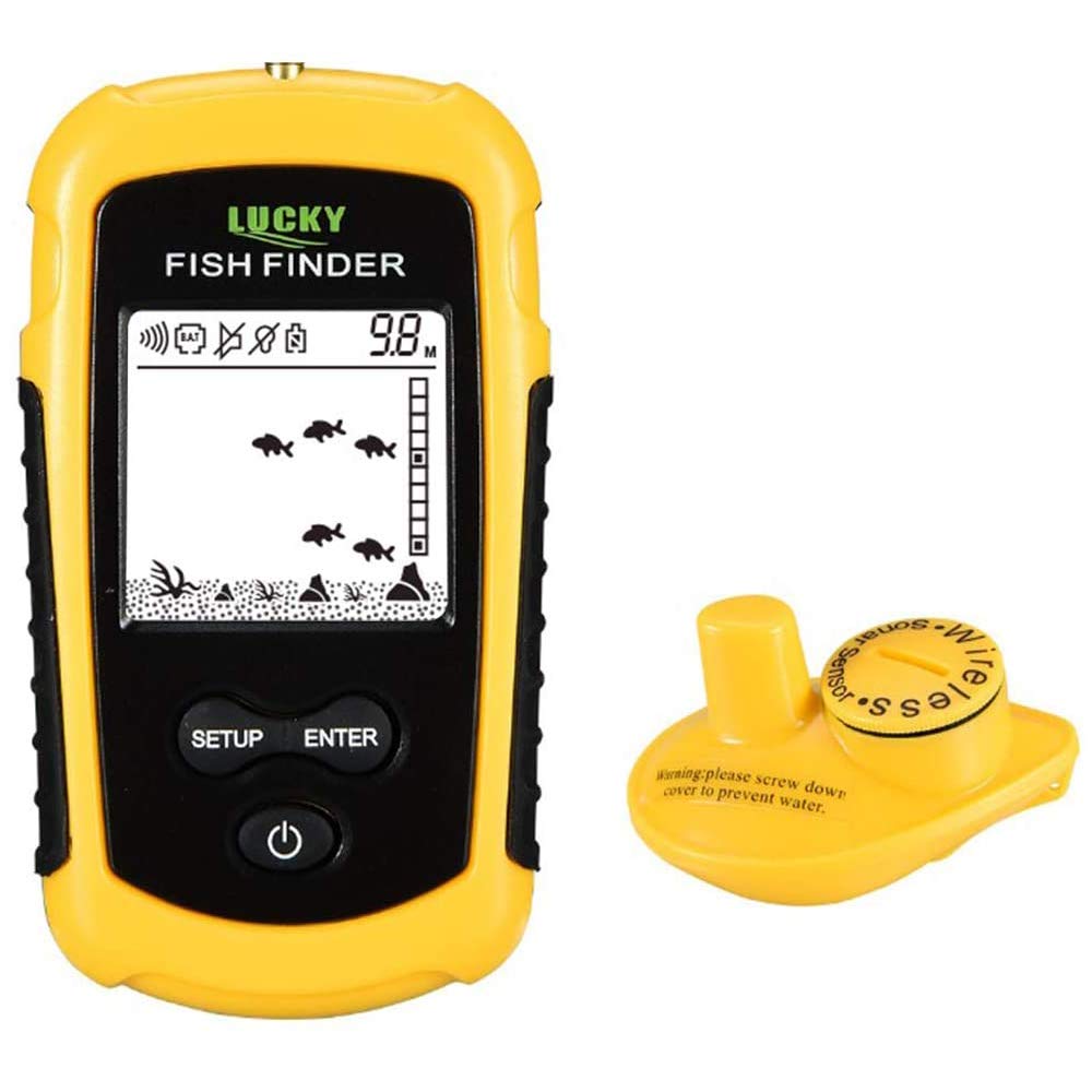 

LUCKYLAKER Portable Fish Finder for Smelt Fishing, Boat Fishing, Sea Fishing, Pier Fishing, Kayak Fishing, Wireless Fish Finder, Bass Fishing, Surf Fi