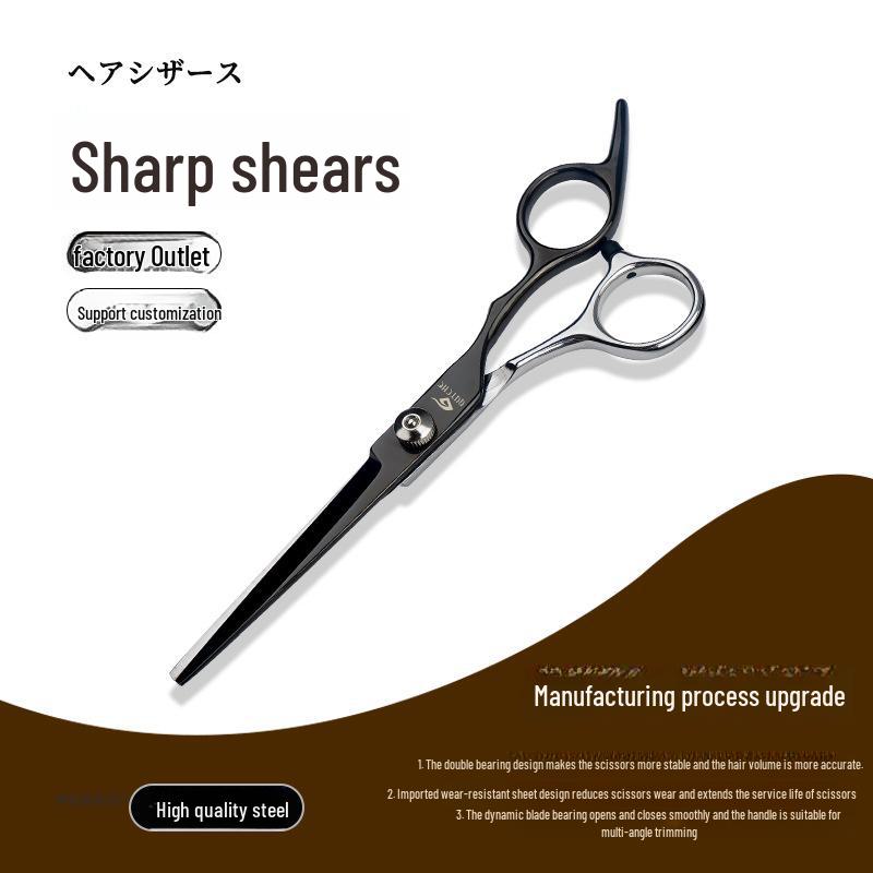 Professional 6-Inch Barber Hairdressing Scissors Set: Includes Flat Shears & Thinning Shears