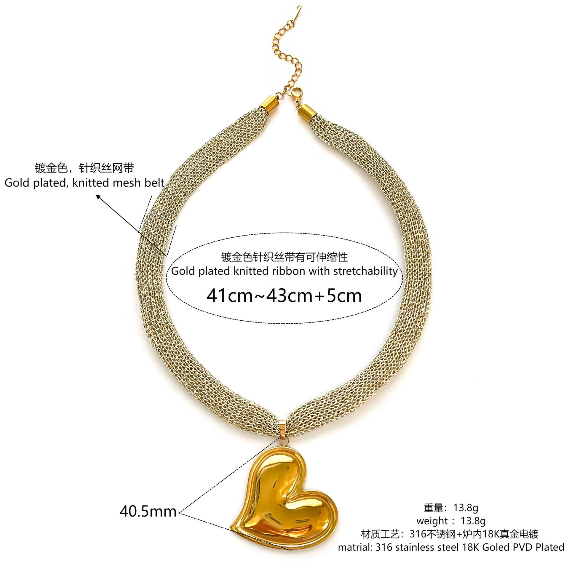

Retro Personality Gold Color Stainless Steel Ocean Shell Sun Heart Shape Pendant Necklace for Women Summer Beach Fashion Jewelry