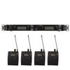 Wireless Earphone Monitor System 2 Channel 4 Bodypacks Whole Metal UHF Stage Monitoring System for Studio