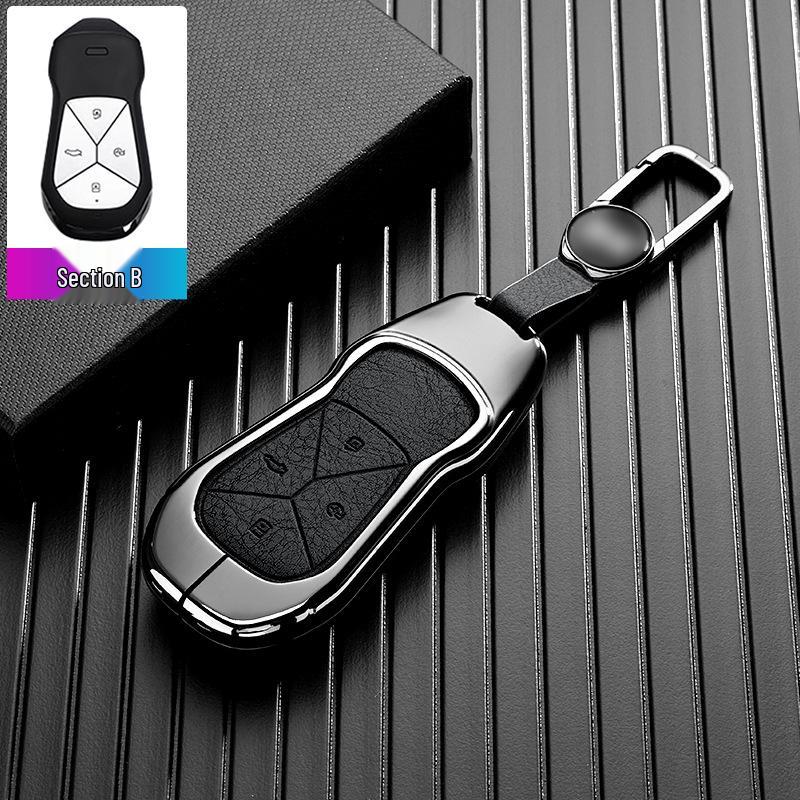 XPeng P7 Key Cover with Metal Protective Shell for 25 Mona M03/G6/G9/P7 Models