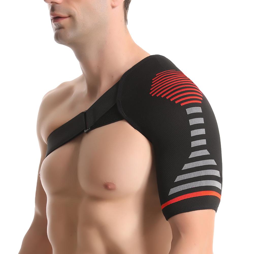 Elastic Knitted Shoulder Support Brace Shoulder Strap Sling for Sports Injury Rotator Cuff Pain Relief Shoulder Protector