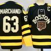 Ice Hockey Jersey Boston Bruins Embroidered 73 63 Unisex Sports