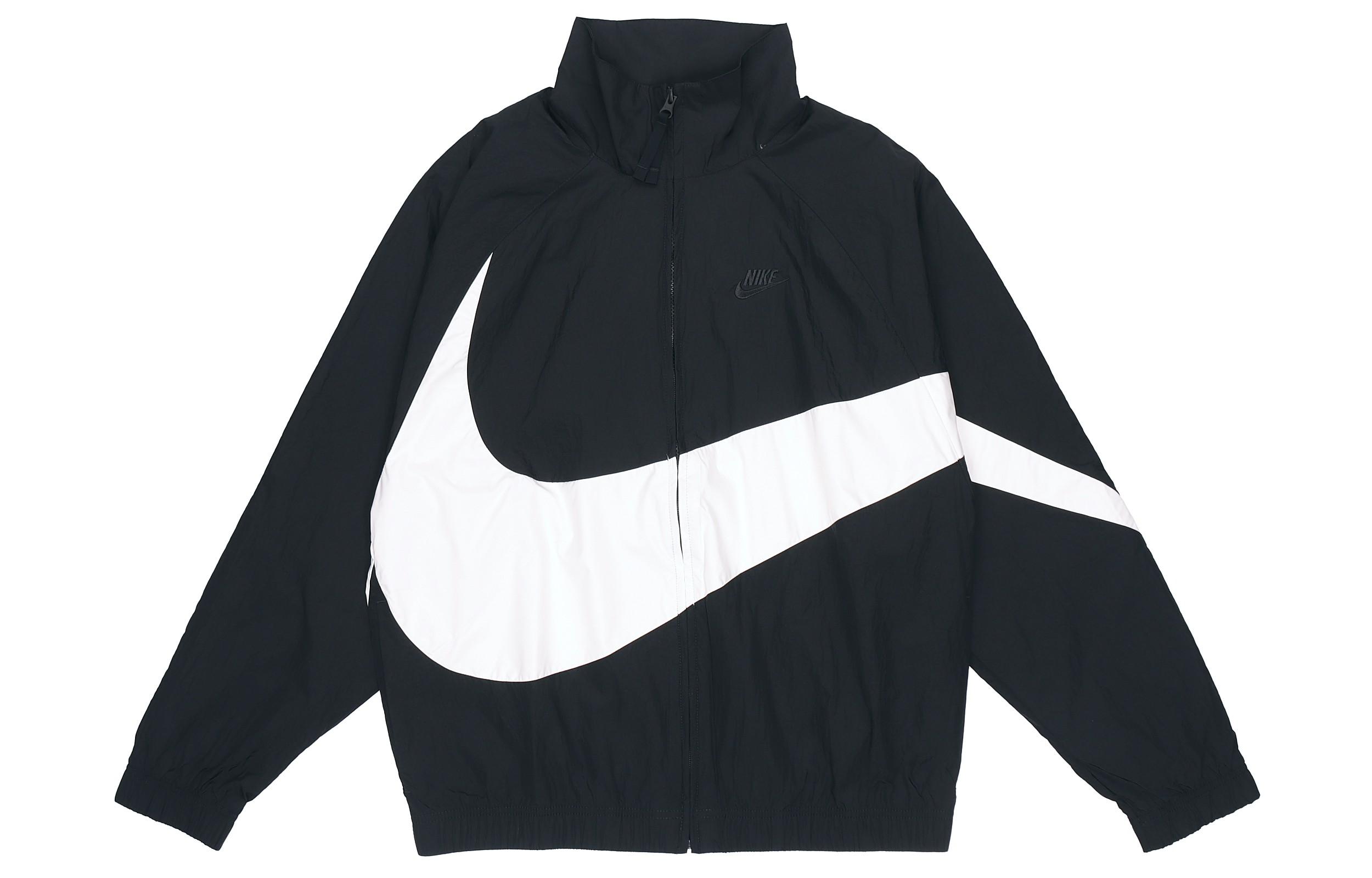 Nike Big Swoosh Woven Statement Jacket Asia Sizing AR3133-010 S