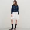Mitte Round Crop Jacket_Navy