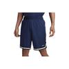 Dri-FIT 8 Basketball Shorts With Elastic Brand Logo Print Mid-Waist Straight Fit Casual Men Bottoms Navy-Blue FN2651-410