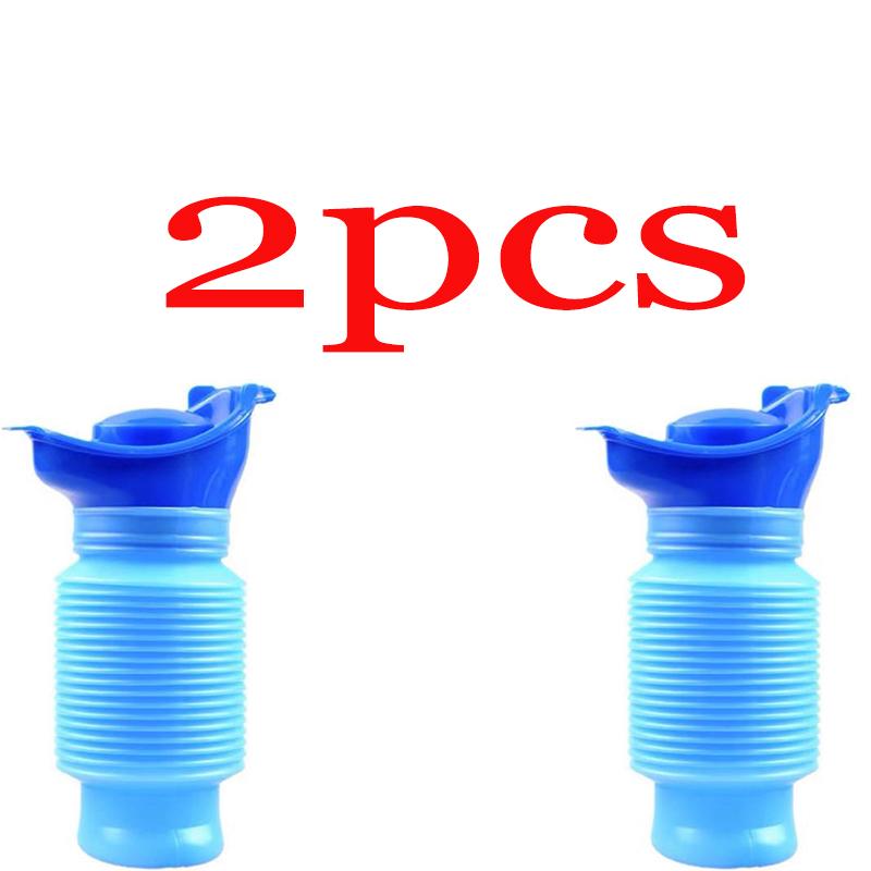 750ML Outdoor Portable Urine Bag Women Men Children Mini Toilet for Travel Camp Hiking Potty Children Training Foldable Ansblue