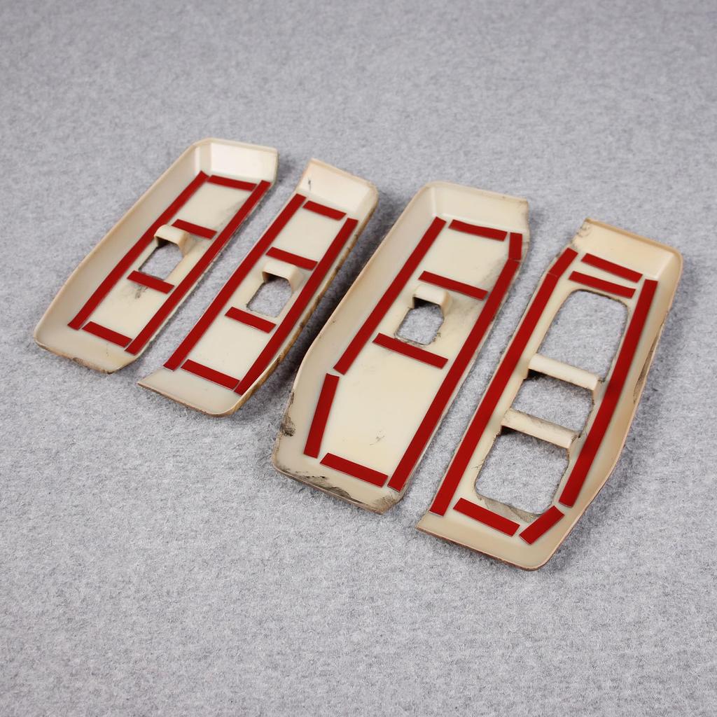 RUIQ Toyota Land Cruiser 250 Series Interior Door Window Button Switch Panel Cover Specially Designed for the Toyota Land Cruiser 250 Wood Garnish,