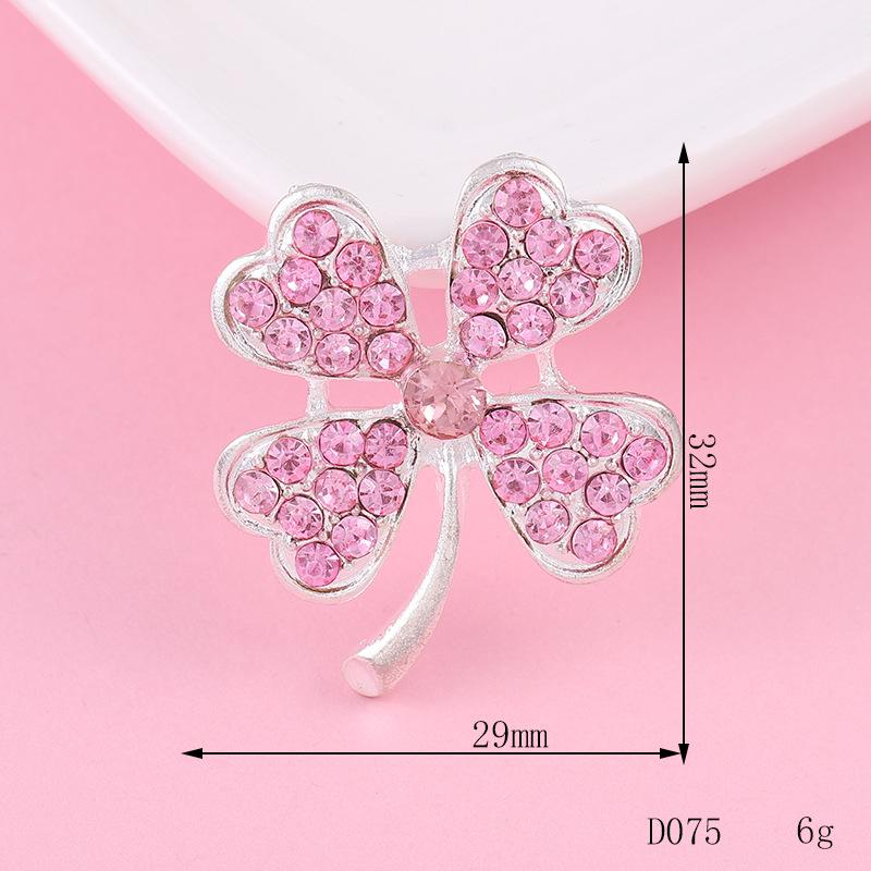 Colorful Four-Leaf Clover & Flower Rhinestone DIY Phone Case Jewelry Accessories.