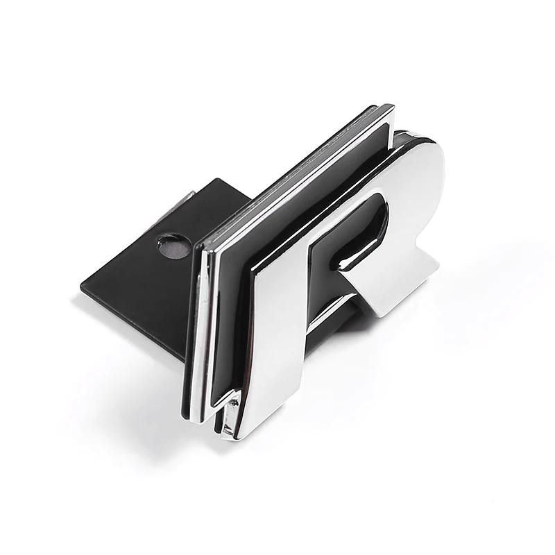 RUNTB1 VW 2026 Hot 3D Metal R Grille Badge Rear Tail Trunk Emblem Decal Stickers For Volkswagen VW Polo Passat Golf Jetta Tiguan Sagita