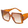 Vintage Oversized Square Gradient Sun Glasses Women Luxury Brand Outdoor Design Fashion Large Legs Sunglasses Lunette eil