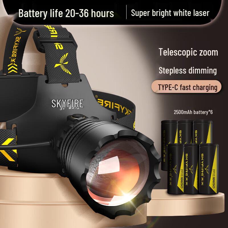 

SkyFire Rechargeable Induction Headlamp