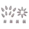 Silver Flash Water Drop Shape Whitening Nail Tips – Perfect for Daily Wear
