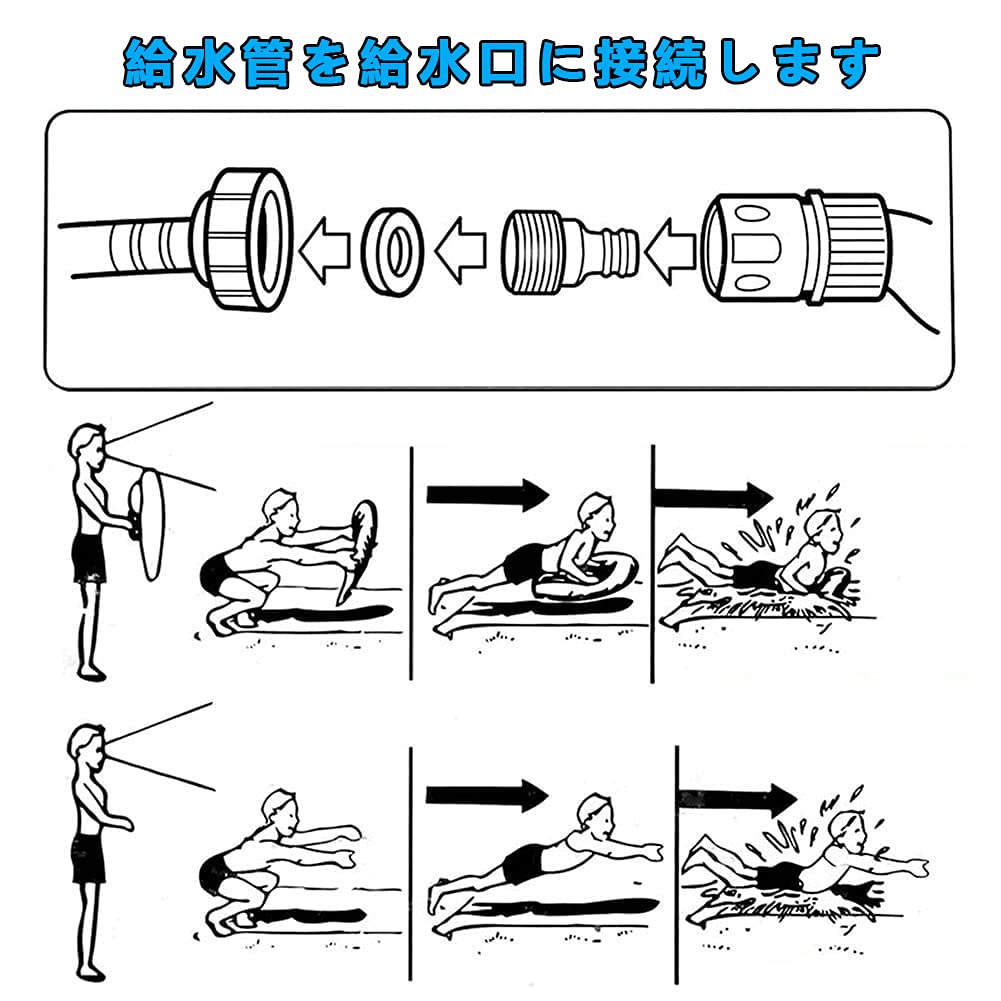 Double Water Slide, Kids' Water Toy, Outdoor Water Slide Mat, Double Sliding Lanes, Summer Water Toy, Fountain Pool, Environmentally Friendly PVC,