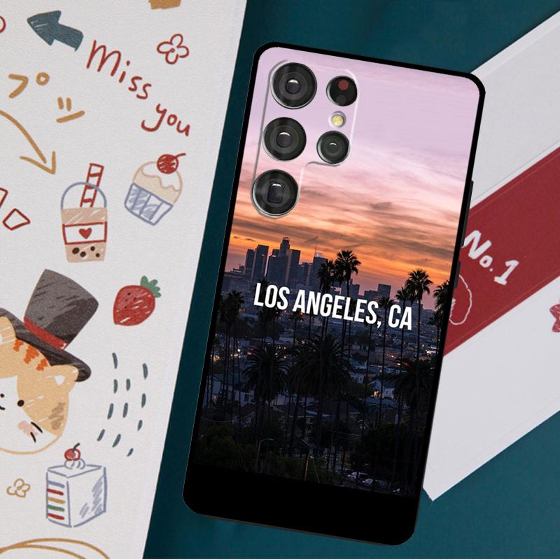 Los Angeles California Case For Samsung Galaxy S23 S22 Ultra S21 S20 FE S9 S10 S22 Plus Note 20 Note 10 Plus Cover