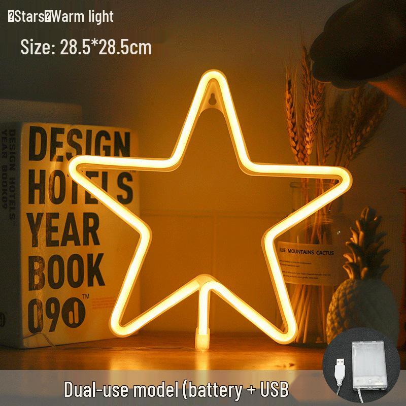 

Рождественский неоновый светодиодный ночник - Вдохновленное инфлюенсерами праздничное украшение для спальни Hanging Neon Light