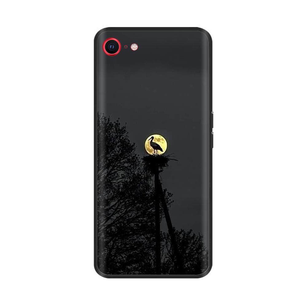 For iPhone SE 2020 Phone Case Funny Camera Protection Soft Liquid Silicone Back Cover for iPhone SE 2016 5 5S Cover for iPhoneSE