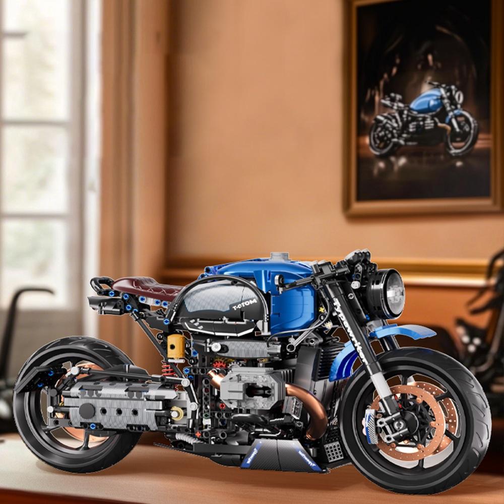 Boys' Building Block Toy Car Set Mechanical Racing Car Mechanical Motorcycle Model Assembly Car Model Assembly Toys
