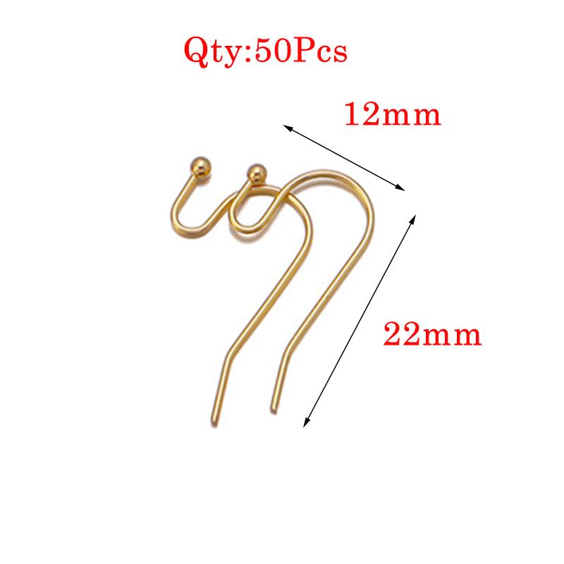 Stainless Steel Earrings Hook For Jewelry Making Hypoallergenic Women Dangle Cross Earring Clasps Fittings Diy Finding