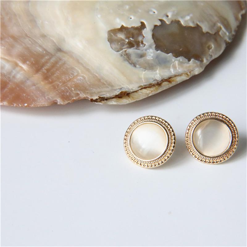 Brincos de Metal Dourado com Cristais em Forma de Gota Dupla Círculo Simples Coreanos Para Mulheres Moda Pequenos Pendientes Joias Melhores Amigas Presentes