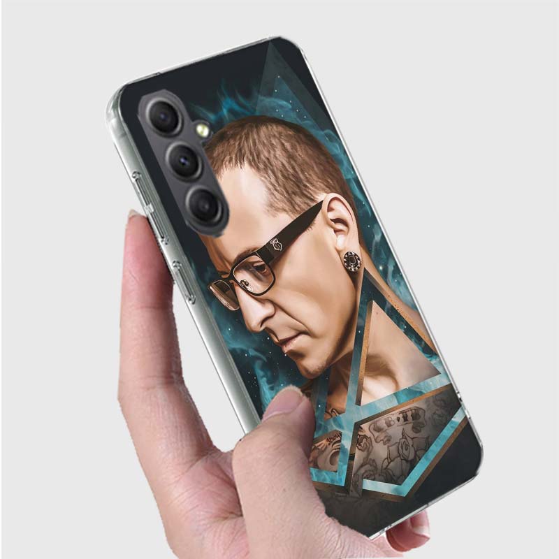 Singer C-Chester Bennington Phone Case for Samsung A16 A26 A36 A56 A17 A37 A57 A07 A06 A02S A03 A04S A05S Galaxy Note 20 10 A50S