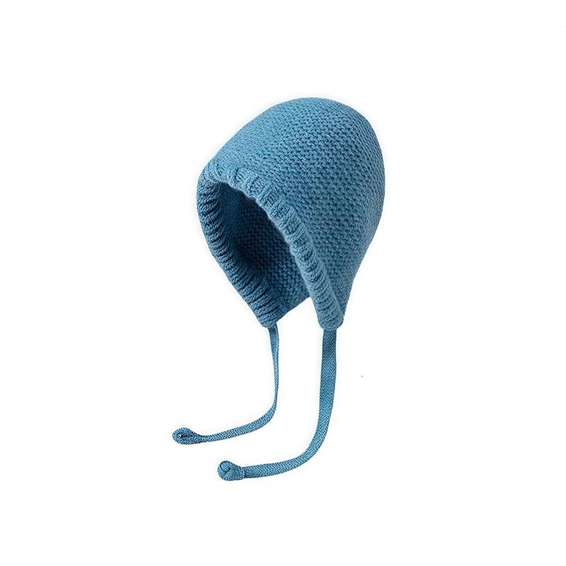 

Милая вязаная шапка-бини ручной работы на осень-зиму, шерстяная теплая шапка с защитой ушей, ветрозащитная шапка-пуловер с кисточкой