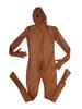 Pu Leather Full Coat Separate Finger Bodystocking Hidden Penis Sheath Zipper Crotch Bodysuit Tights Cosplay Leotard Conjoined