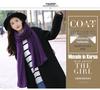 New Women's Korean Style Solid Color Knit Scarf Shawl for Autumn Winter