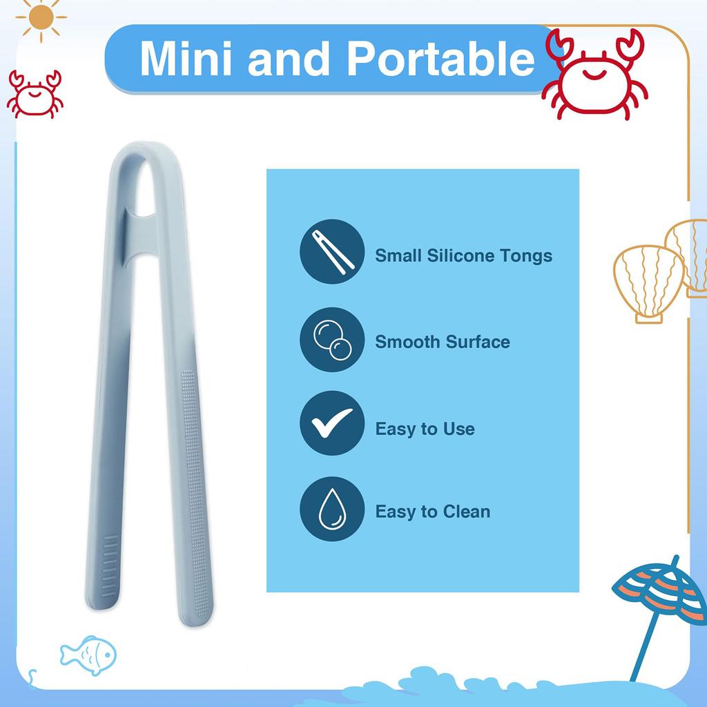 Mini Tongs For Kids Food Grade Multifunctional Fine Motor Tool For Daily Use