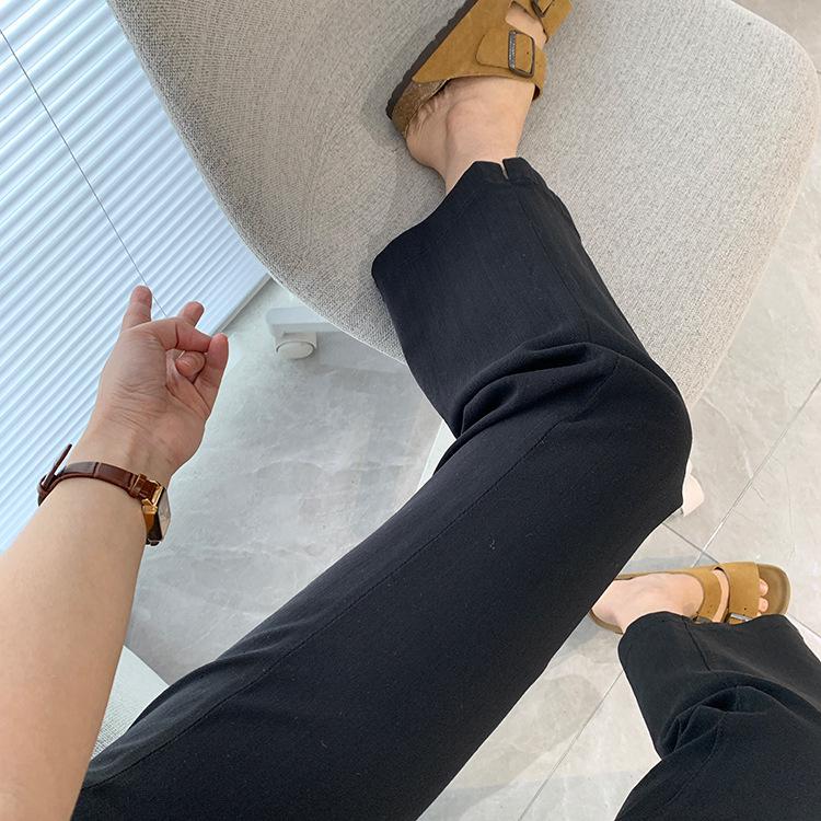 Autumn 2025 Women's Retro High-Waist Slimming Wide-Leg Jeans for Petite Pear-Shaped Figures