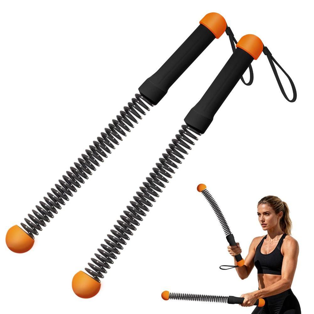 2Pcs Non Slip Handle Training Rope Strong Rebound Inertia Spring Exercise Ropes