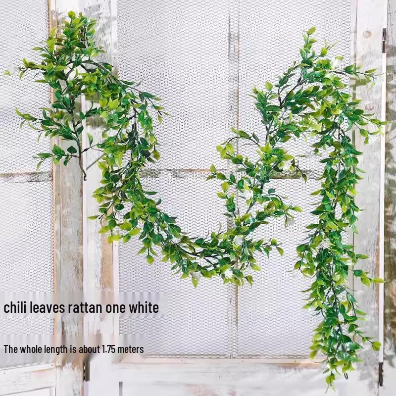Rattan Vine Decorative Fake Leaves for Ceiling and Pipe Covering