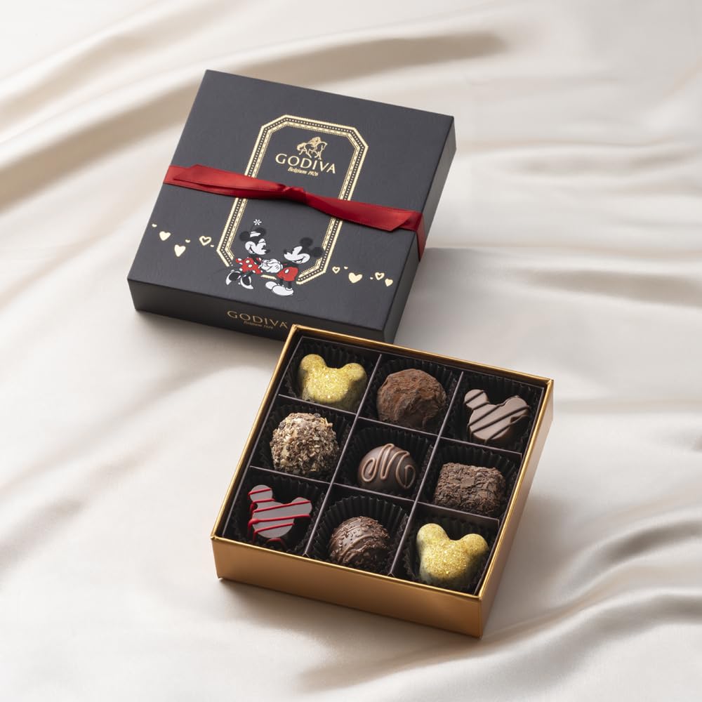 

Ассортимент шоколадных подарочных сладостей Godiva Truffle Chocolate Collection (ГОДИВА) [Микки и Минни] (9 штук)