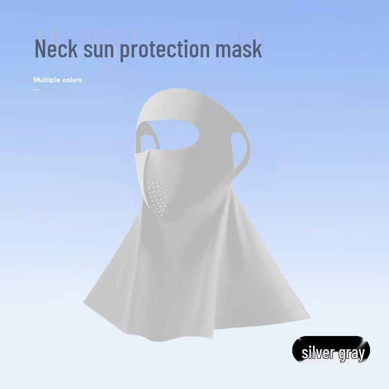 Eis-Seide UV-Schutz Facekini: Atmungsaktiv, Sonnenschutz mit Augeneckenschutz