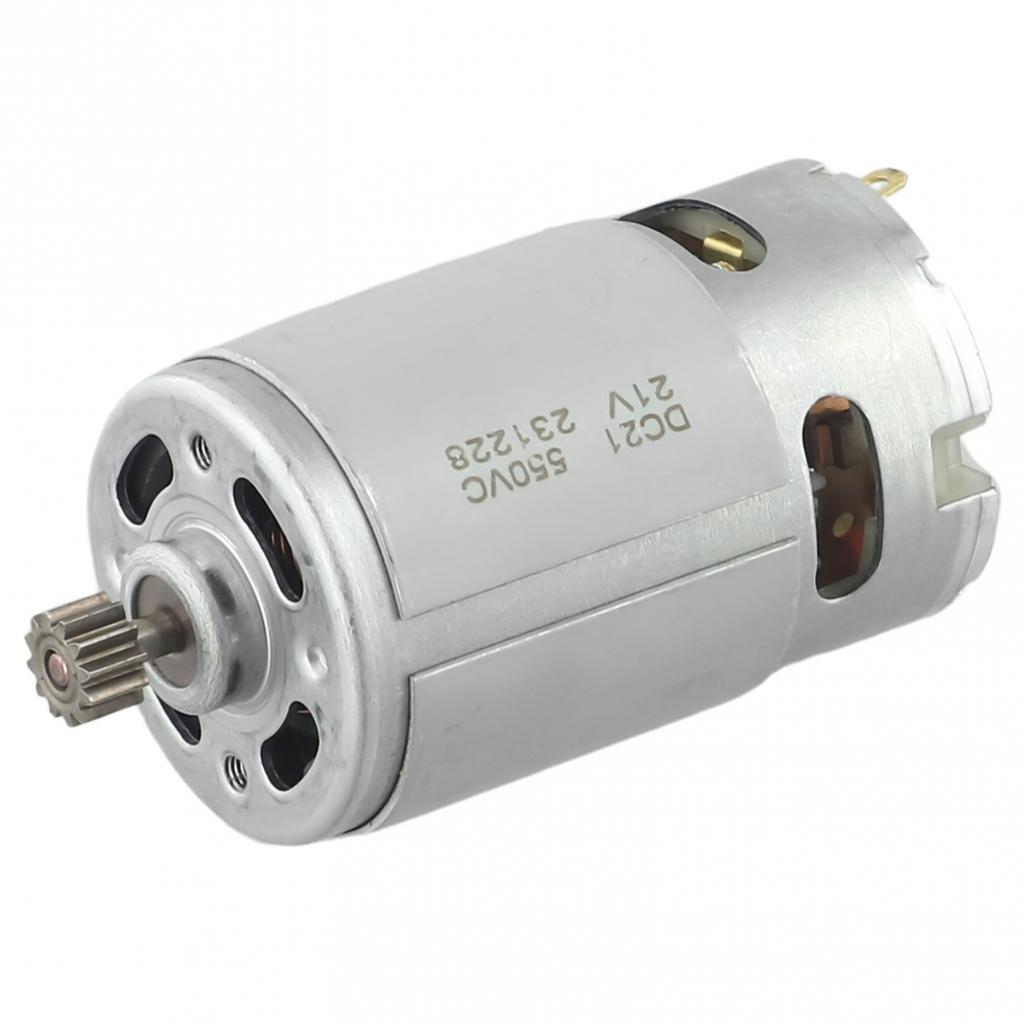 Vysokovýkonný V DC Motor Nízky Hluk Kovový 12 Zubový DC Motor 21V Dvojrýchlostný