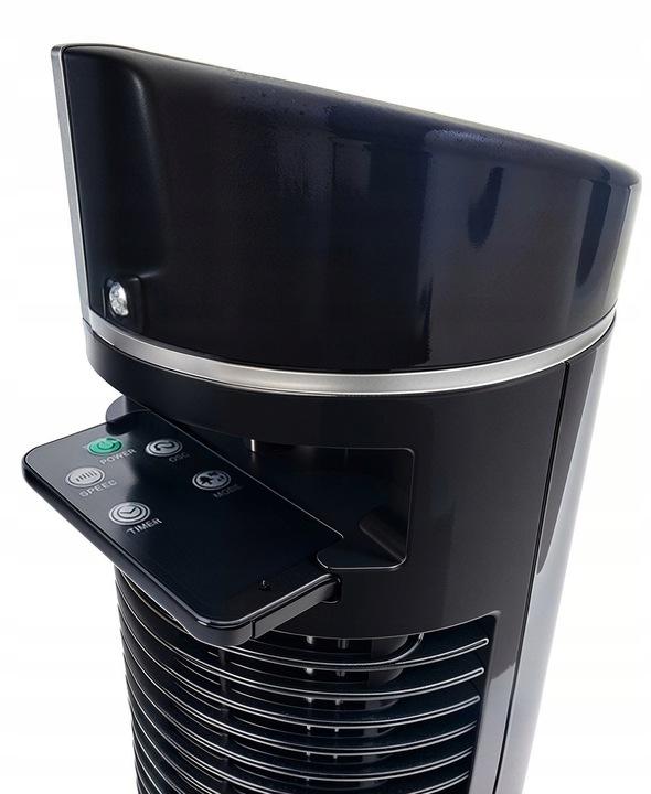 Staande Kolomventilator Vloerventilator Zwart Black 80W + Afstandsbediening