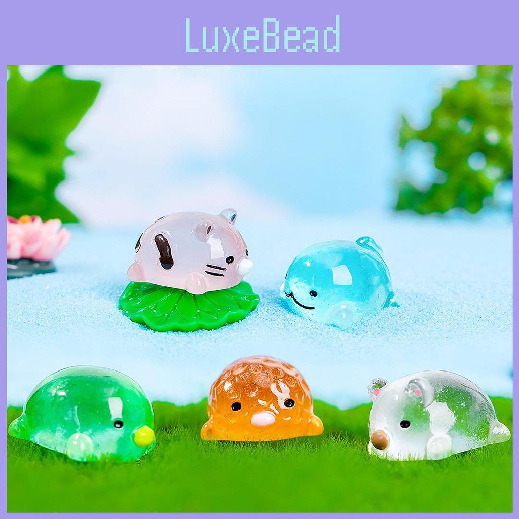 Adorable Resin Miniature Luminous Figurines For Diy Micro Landscape Decoration