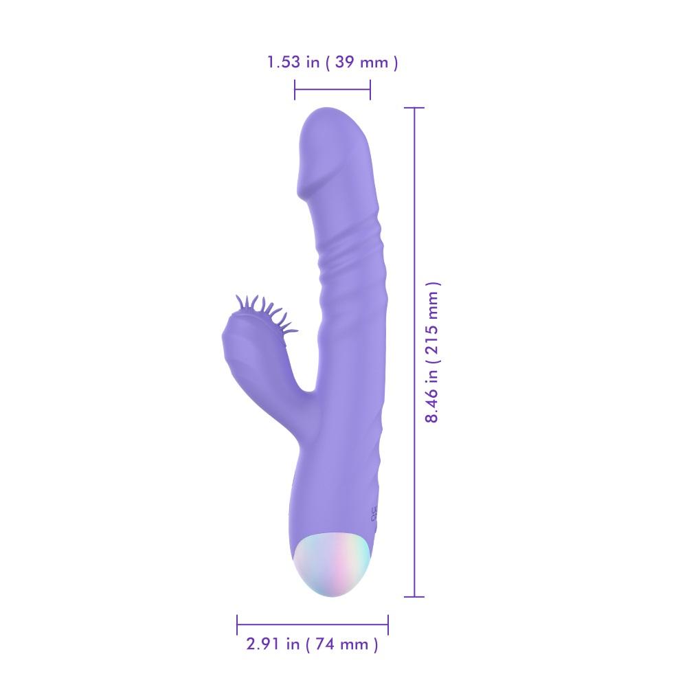Vibrator pentru femei 2 în 1 Mașină de lins Stimulator de clitoris G-Spot Puternic vibrator Dildo Baghetă Femeie Clitoris Sucker Jucării sexuale pentru adulți